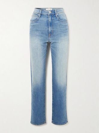 Slvrlake Denim Jeans A Gamba Dritta E Vita Alta London - Blu