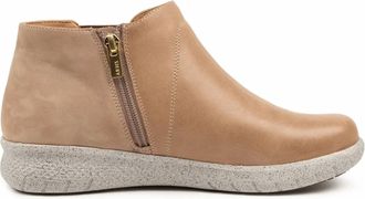 Ziera Womens Sadye-Xf Boot In Latte-Putty Leather-Nubuck
