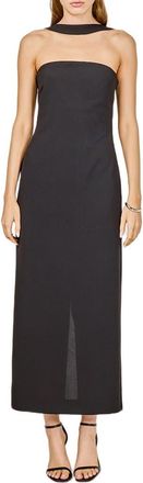 endless rose Neck Detail Cocktail Dress in Black at Nordstrom, Size X-Small