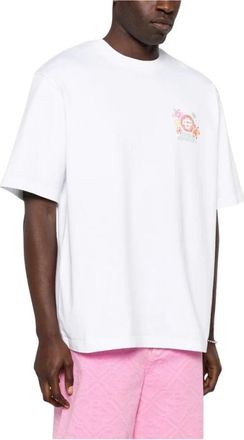 Casablanca T-shirt - Heren - T-shirts - Wit - L - Katoen - Tops