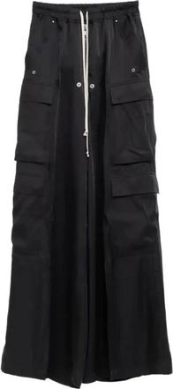 Rick Owens Pantalones Cargo Cargobelas Charmeuse - Trousers - Mujer - Negro - M