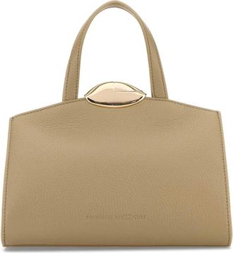 Benedetta Bruzziches Dames, Tassen, Beige, Maat: ONE Size Leer