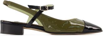 Carel Womens Oceano 24 Sandals - Carel Leather Khaki Calfskin Shoes