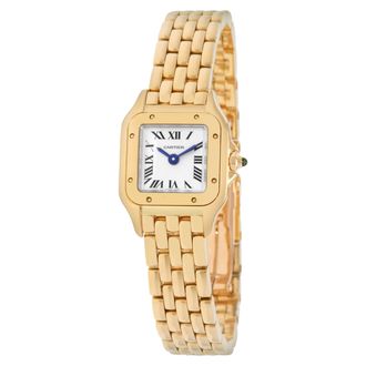 Cartier Panthere De Cartier Quartz Silver Dial Ladies Watch WGPN0048