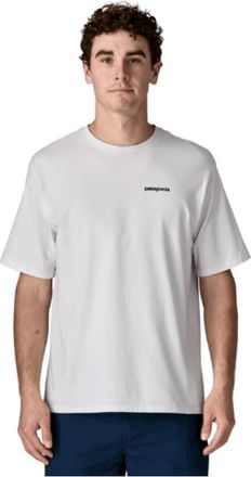 Patagonia P-6 Logo Responsibili-Tee - Heren - Outdoor shirts - Wit - S - Fitness