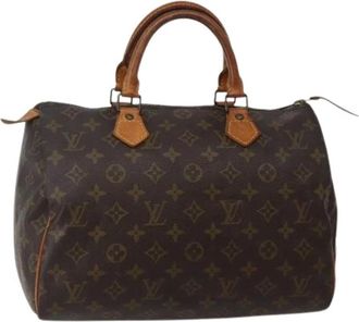 Louis Vuitton Pre-owned Handbags, female, Brown, Size: ONE SIZE Pre-owned Canvas Handbag