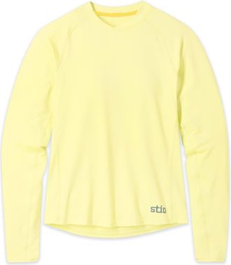 Stio | Womens Hylas Crew Long Sleeve Top, Size Extra Large in Luminous