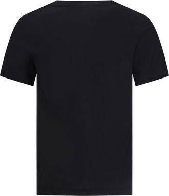 Maison Kitsun&eacute; Womens T-Shirt Fox Head Black Cotton T-Shirts & Jerseys