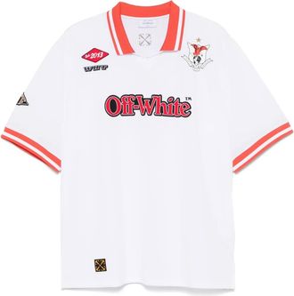 Off-white Eagle soccer T-shirt - men - Polyester/Elastane/Cotton - S