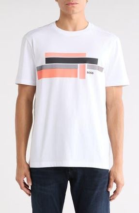 BOSS Glaming Graphic T-Shirt in White at Nordstrom Rack, Size Xx-Large
