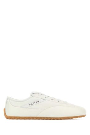 Alexander McQueen Off White Lace Up Sneakers