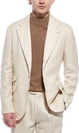 Brunello Cucinelli Linen & Wool-Blend Blazer