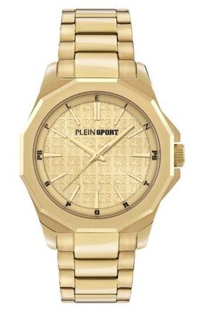 Plein Sport Onyx Bracelet Watch in Gold at Nordstrom Rack