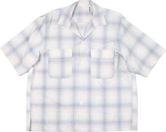 Kaptain Sunshine Camicia con motivo tartan - Bianco