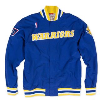 Mitchell & Ness x NBA Golden State Warriors 1996-97 Warm Up Jacket Blue Yellow 6056-310-96GSW