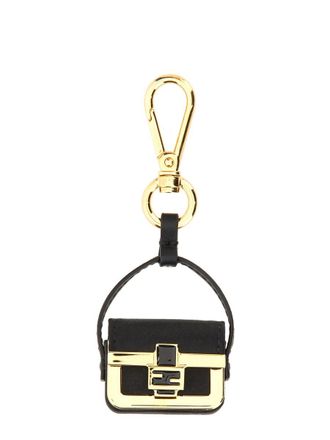 Fendi Pico Baguette Key Case - Black