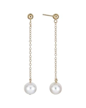 Belpearl Belpearl 14K 8Mm Pearl Earrings