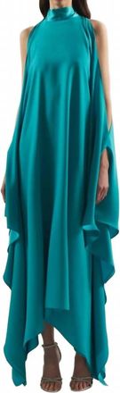 Taller Marmo Womens Aga Kaftan Dress In Turquoise