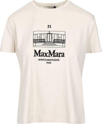 Max Mara T-shirts en polos Zand