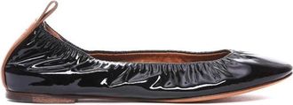 Lanvin Leren Ballerina Flat - Dames - Ballerinas - Zwart - 36 EU - Leer - Schoenen