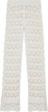 Alanui Lagoon Romance Broek - Dames - Strandmode - Wit - M - Katoen - Badmode