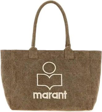 Isabel Marant Faded Effect Cotton Tote Bag
