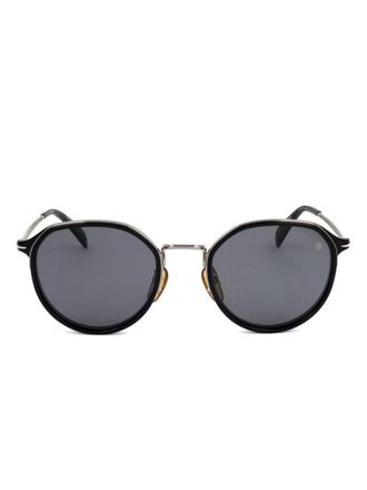 Eyewear by David Beckham Zonnebril met rond montuur - Zwart