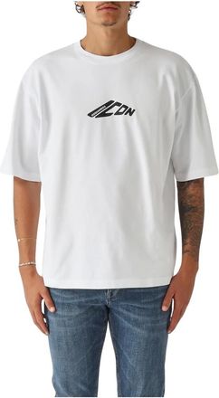 Dsquared2 Tops, Heren, Wit, L, Katoen, Icon New Generation Loose Fit T-Shirt