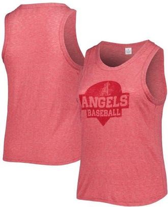 Soft As A Grape Womens Soft as a Grape Red Los Angeles Angels Plus Size High Neck Tri-Blend Tank Top at Nordstrom, Size 3X