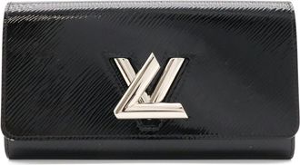 Louis Vuitton Black Noir Epi Leather Long Wallet (Bi-Fold) (Pre-Owned)