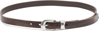 Our Legacy Leather Belt Cinture Marrone-Uomo