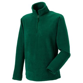 Russell Athletic Russell Heren Quarter Zip Fleece Top (Fles groen)