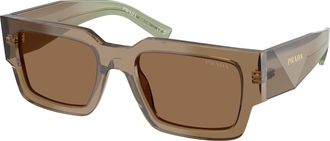 Prada Brown Rectangular Mens Sunglasses PR B17S 29E90F 54