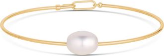 Thatch Isla Imitation Pearl Bangle in 14K Gold Plated at Nordstrom