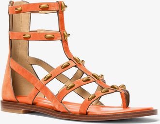 Michael Kors Noa Studded Suede Gladiator Sandal