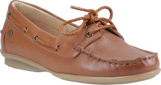 Hush Puppies Irene Leren Dames Tan Bootsschoenen