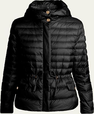 Moncler Raies Hooded Short Down Jacket