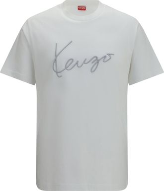 Kenzo Mens T-Shirt Cotton Off White T-Shirts And Polos