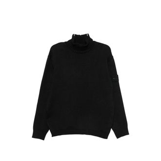 Stone Island Logo-patch Roll-neck Sweater