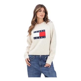 Tommy Jeans Mujer, Jerseys, Beige, Talla: M