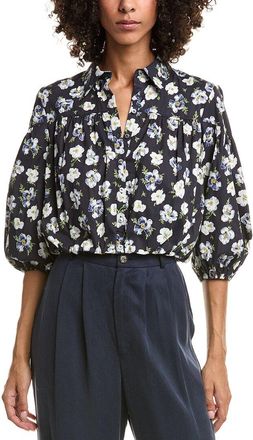 Cinq à Sept Cinq À Sept Mini Tossed Poppies Elysa Top