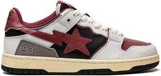 A Bathing Ape SK8 STA 4 low-top sneakers - unisex - Calf Leather/Calf Suede/Rubber/Fabric - 12 - Red