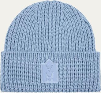 Mackage Mens M-Logo Patch Beanie Hat