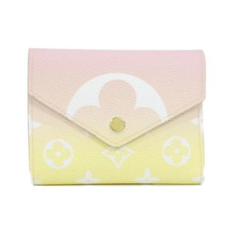 Louis Vuitton Rose Coated Canvas Wallet (Tri-Fold) (Pre-Owned)