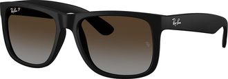 Ray-Ban RB4165 Justin Polarized 622/T5 Mens Sunglasses Black Size 51