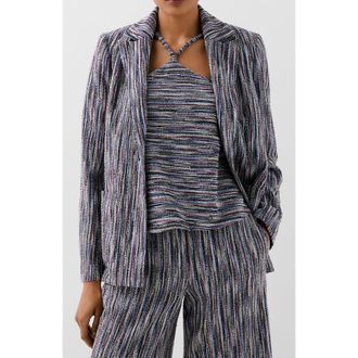 Scalpers Knitty Rustic Blazer in Blue at Nordstrom, Size X-Small Eu