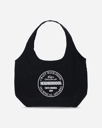 Neighborhood Logo Monk Bag Black