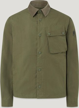 Belstaff Chaqueta Ground Para Hombre Dry Waxed Cotton Oliva Suave 2xl