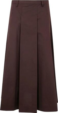 Seventy Gonna pliss&eacute; - Marrone