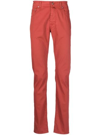 Jacob Cohen Gabardine pantalon - Rood